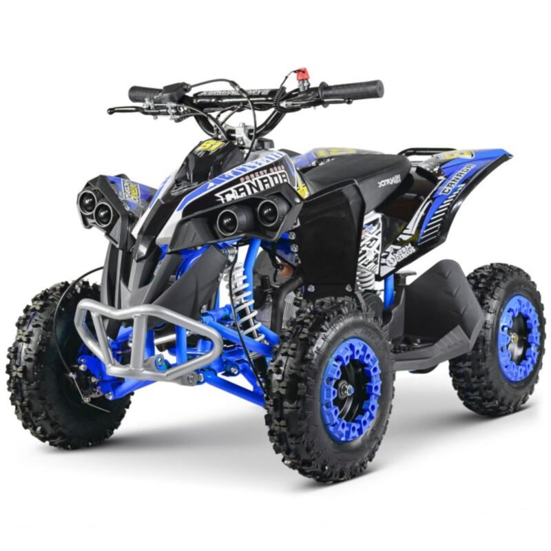 pocket quad 50cc enfant moteur thermique essence bleu